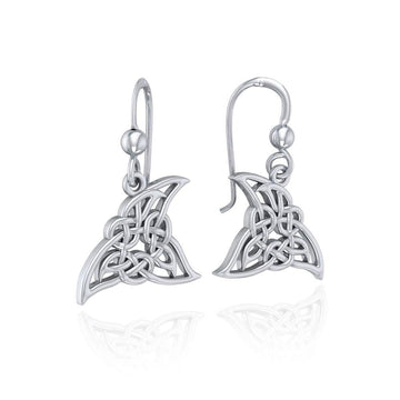 Celtic Shark Fin Silver Earrings TER1722 - Jewelry
